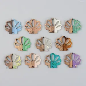 Resin & Walnut Wood Pendants