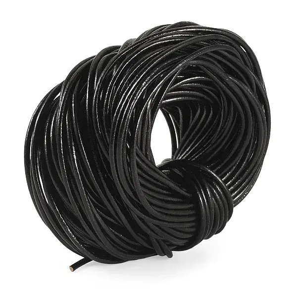 20M Round Cowhide Leather Cord
