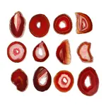 Natural Agate Nuggets Slice Links Connector Charms