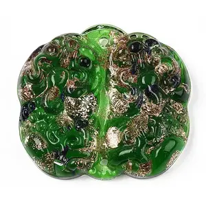 Handmade Gold Sand Lampwork Links Connectors