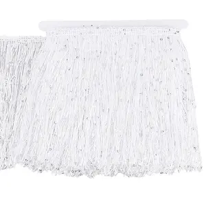 5M Sparkle Polyester Tassel Lace Trim