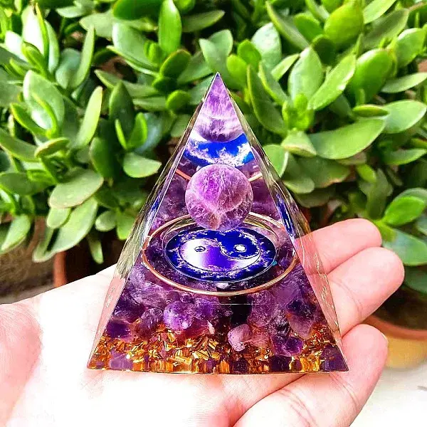 Orgonite Pyramid Resin Display Decorations