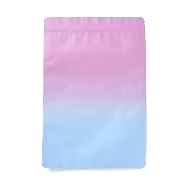 Two Tone Rectangle Plastic Zip Lock Gift Bags