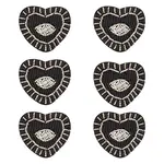 Heart with Evil Eye Appliques