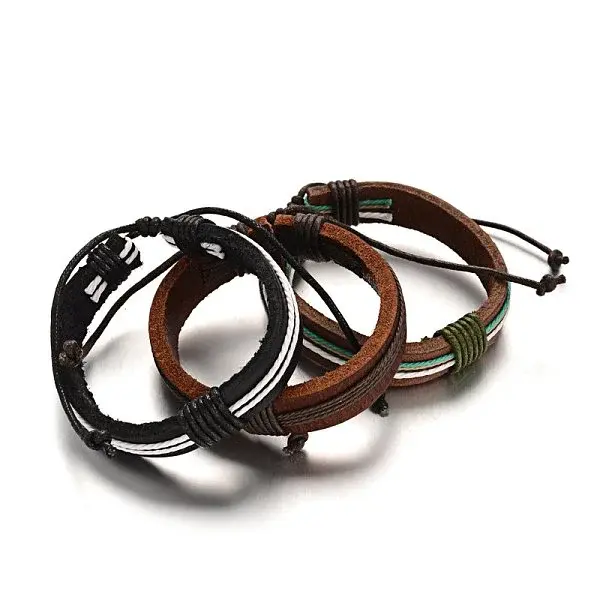 Adjustable Leather Cord Bracelets