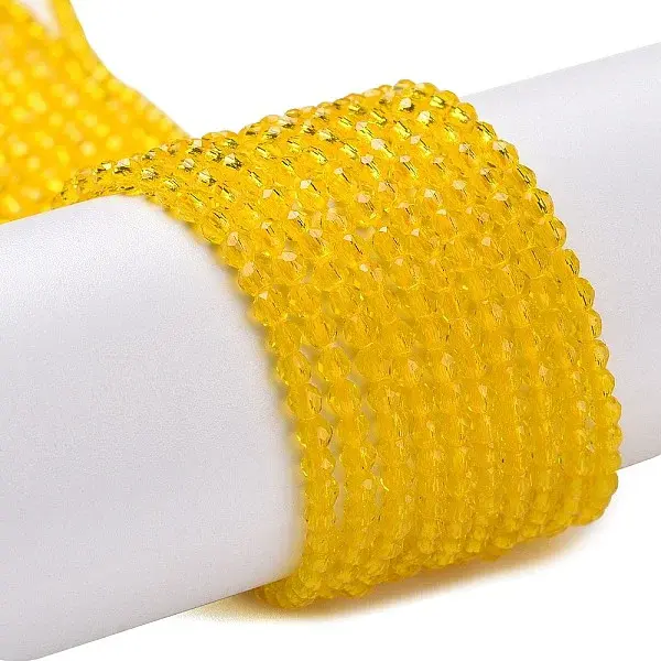 Transparent Glass Beads Strands