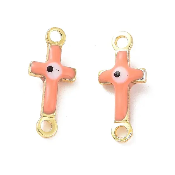 Brass Enamel Connector Charms