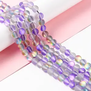 Synthetic Moonstone Beads Strands