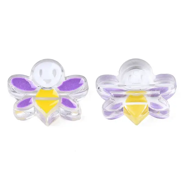 Transparent Acrylic Enamel Beads