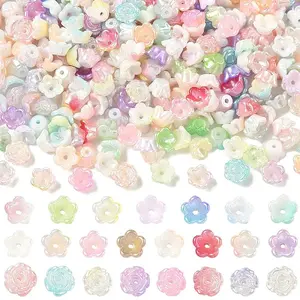 66G 3 Styles ABS Plastic Bead Caps