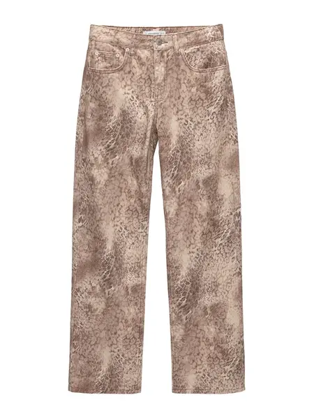 Pull&Bear Džínsy  žltohnedá / brokátová / tmavohnedá