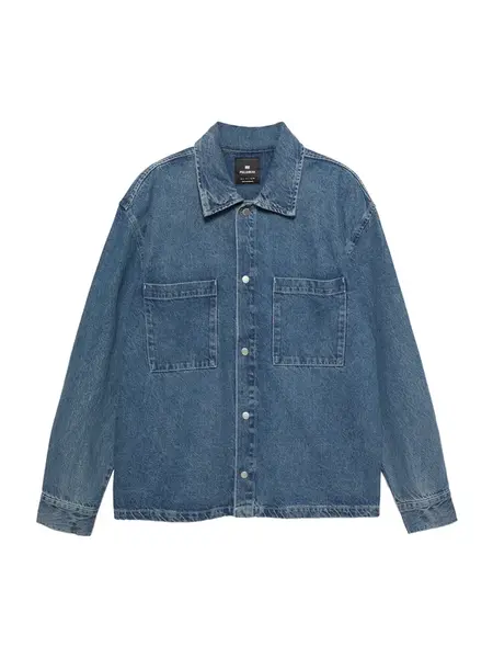 Pull&Bear Prechodná bunda  modrá denim
