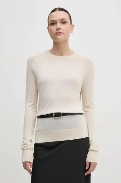 Svetr z hedvábné směsi Calvin Klein