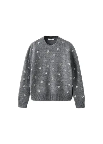 MANGO Sveter 'Brillo'  tmavosivá