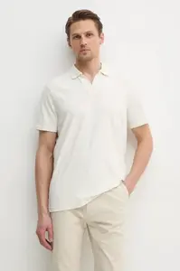 Calvin Klein  Polo tričko s lněnou směsí