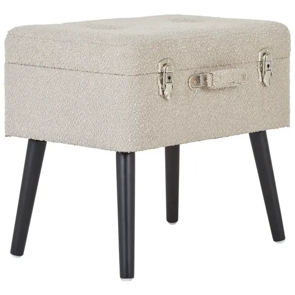 Xora TABURET, dřevo, textil, kompozitní dřevo, 50/46/35 cm