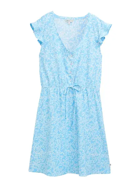 TOM TAILOR DENIM Šaty  modrá / biela