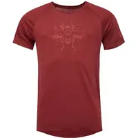 Klimatex SKADAR MERINO Pánske 100% MERINO tričko, vínová, veľkosť