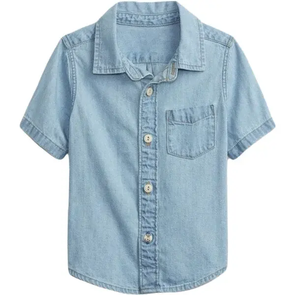 GAP BABY Detská košeľa, svetlomodrá, veľkosť