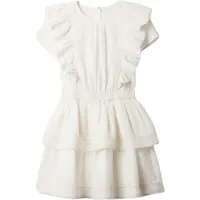 GAP SS RUFFLE WOV Dievčenské šaty, biela, veľkosť