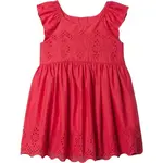 GAP EYELET Dievčenské šaty, červená, veľkosť 4Y