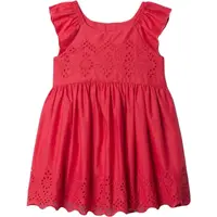 GAP EYELET Dievčenské šaty, červená, veľkosť 4Y