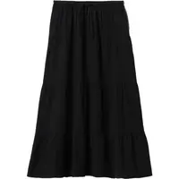GAP GAUZE TIERED Dámska sukňa, čierna, veľkosť