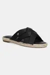Pantofle Tommy Hilfiger SATIN ESPADRILLE MULE