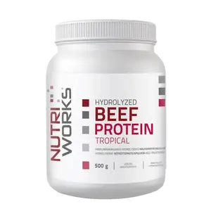 NutriWorks Hydrolyzed Beef Protein 500g - tropické ovoce