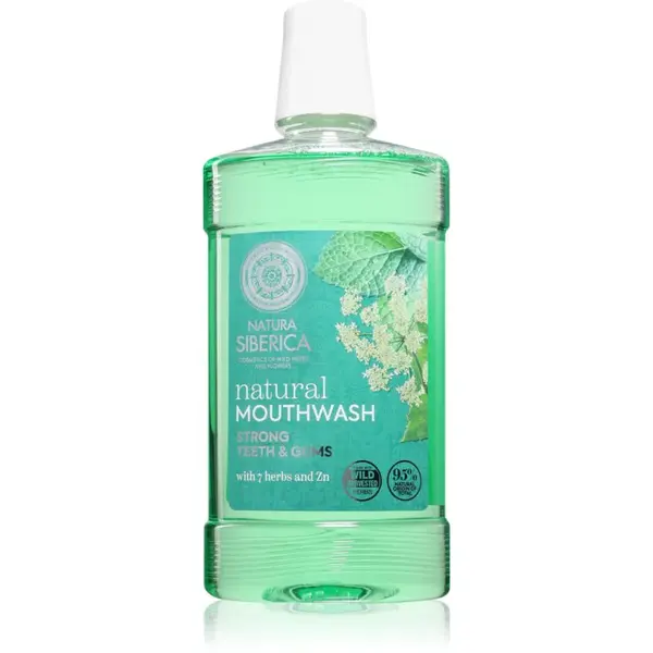 Natura Siberica Natural Mouthwash Strong Teeth & Gums bylinná ústní voda se zinkem 520 ml