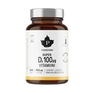 PUHDISTAMO Super vitamin D 4000iu 60 kapslí