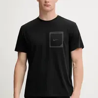 Plavecké tričko Nike černá barva, NESSF506