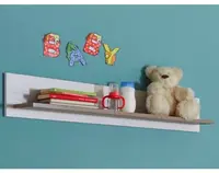 Nástenná polica Luca, dub/bielená pínia%