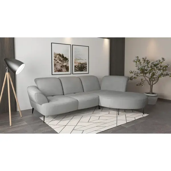 Sit & More ROHOVÁ SEDAČKA, textil, šedá