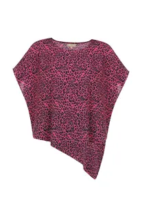 MYMO Tričko  pitaya / čierna