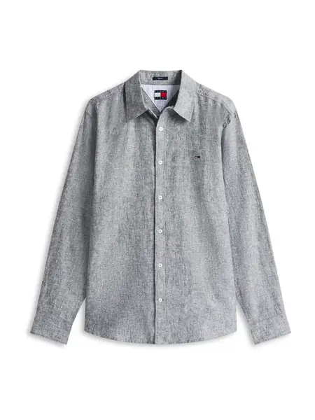 Tommy Jeans Košeľa  modrá melírovaná