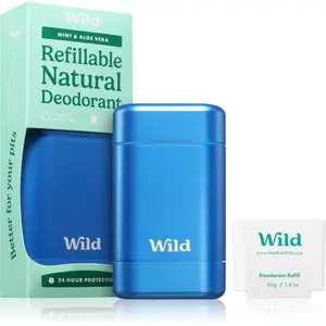 Wild Mint & Aloe Vera Men's Aqua/Blue Case tuhý deodorant s pouzdrem 40 g
