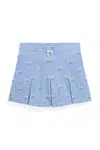 Dětská kalhotová sukně Polo Ralph Lauren modrá barva, mini, áčková, 313975006001