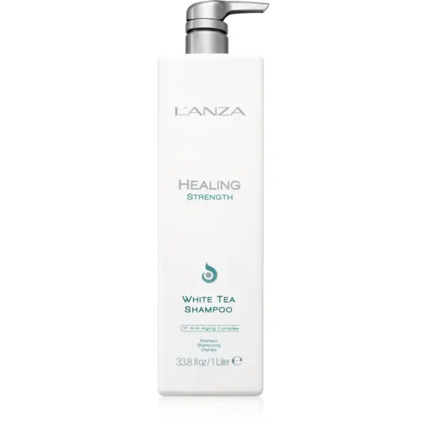 L'anza Healing Strength White Tea Shampoo šampón pre jemné vlasy bez objemu s bielym čajom 1000 ml