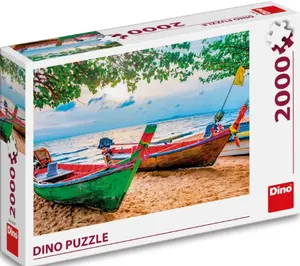 Puzzle Rybářské loďky 2000 dílků