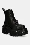 Kožené workery New Rock CRUST NEGRO IMPERFECT TANK NEGRO TORNILLOS