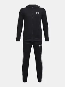 Under Armour Souprava UA Knit Hooded Track Suit-BLK - Kluci