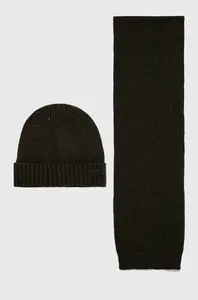 Barbour Čepice a šála Barbour Carlton Fleck Beanie & Scarf Gift Set