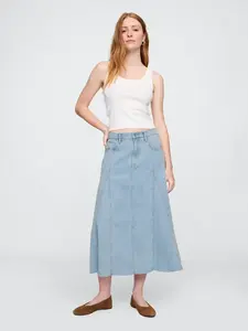 GAP Džínová maxi sukně UltraSoft - Dámské