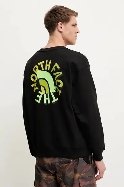 Bavlnená mikina The North Face Nuptse Oversized