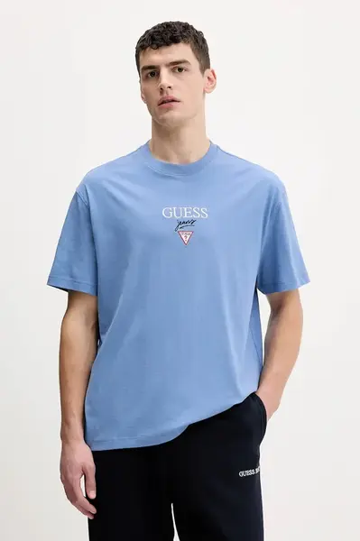 Guess Jeans oversize tričko pánské bavlněné