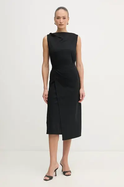 BOSS šaty bavlněné Emiaky