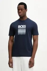 BOSS Orange Bavlněné tričko BOSS Orange Te_Insignia