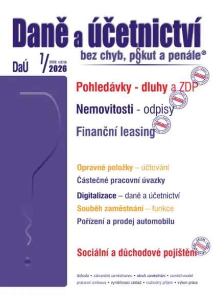 DaÚ 7/2026 Daně a účetnictví bez chyb, pokut a penále - Václav Benda, Martin Děrgel, Ivan Macháček
