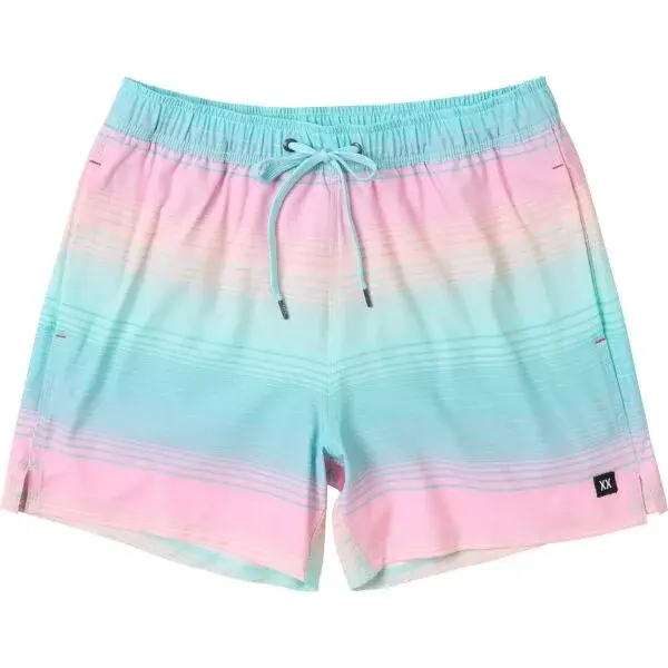 SAXX OH BUOY 2N1 VOLLEY 5 Pánske plavecké šortky, svetlomodrá, veľkosť